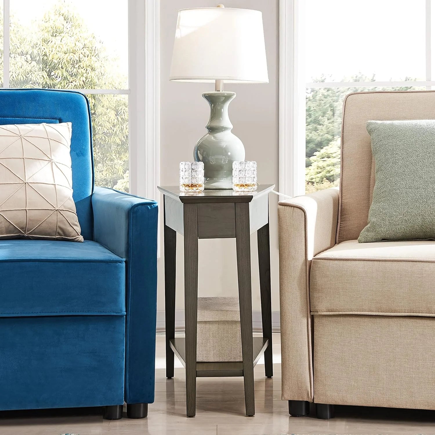 Recliner Wedge End Table J4305