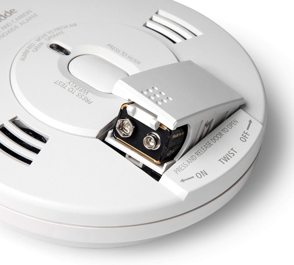 AC Photoelectric Smoke and Carbon Monoxide Detector Alarm, Hardwired with Battery Backup Z778052