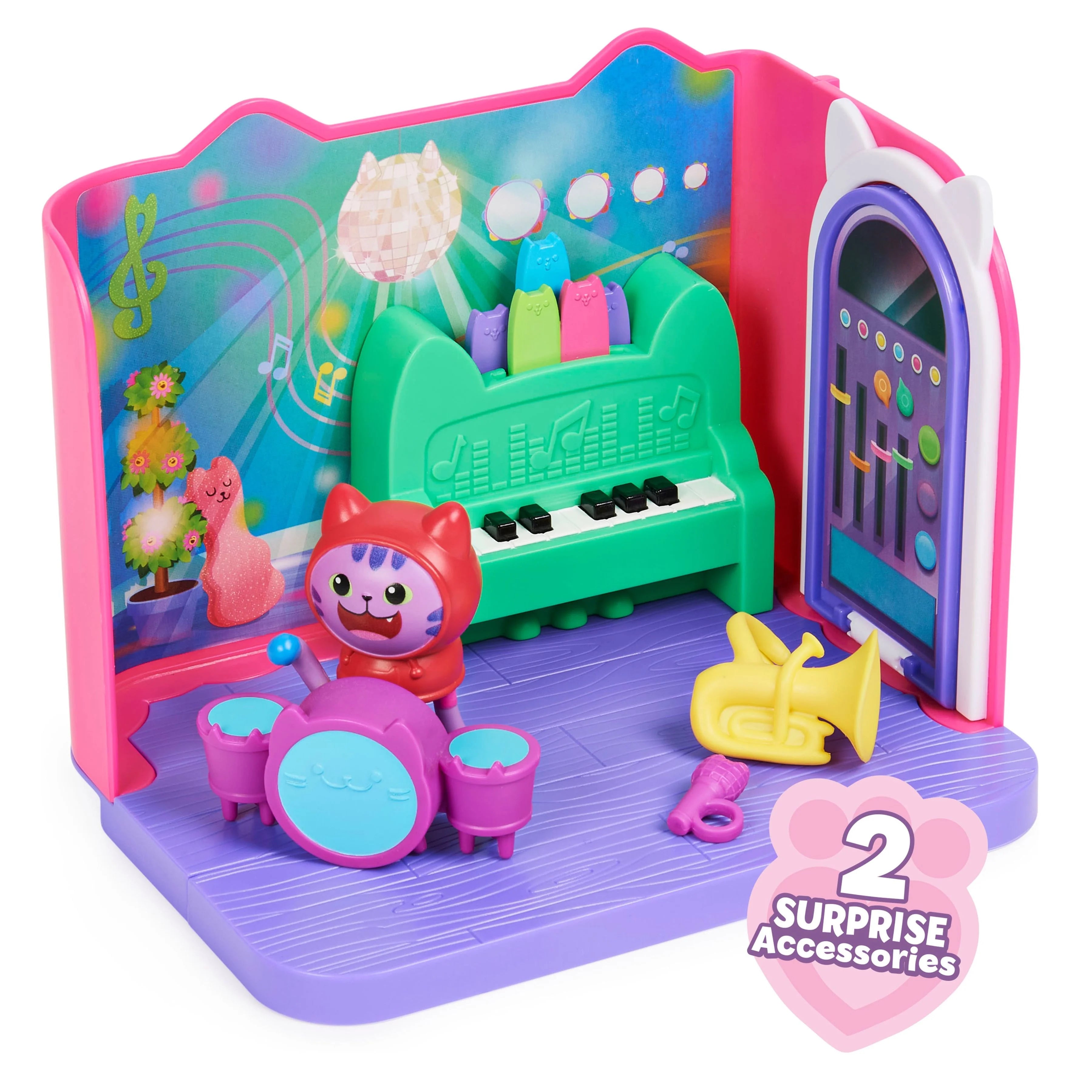 Groovy Music Room Playset with Catnip Figure X4786