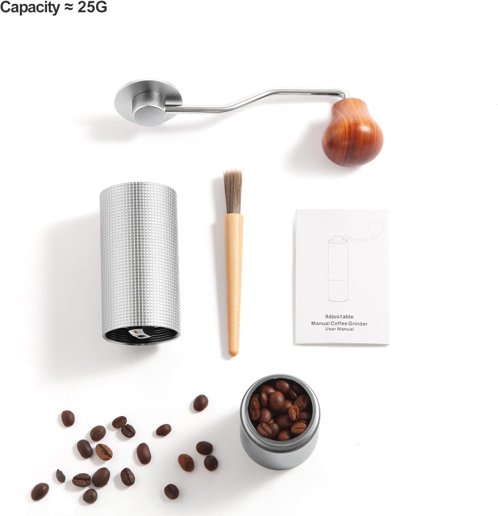 Manual Coffee Grinder with Stainless Steel Conical Burr T991