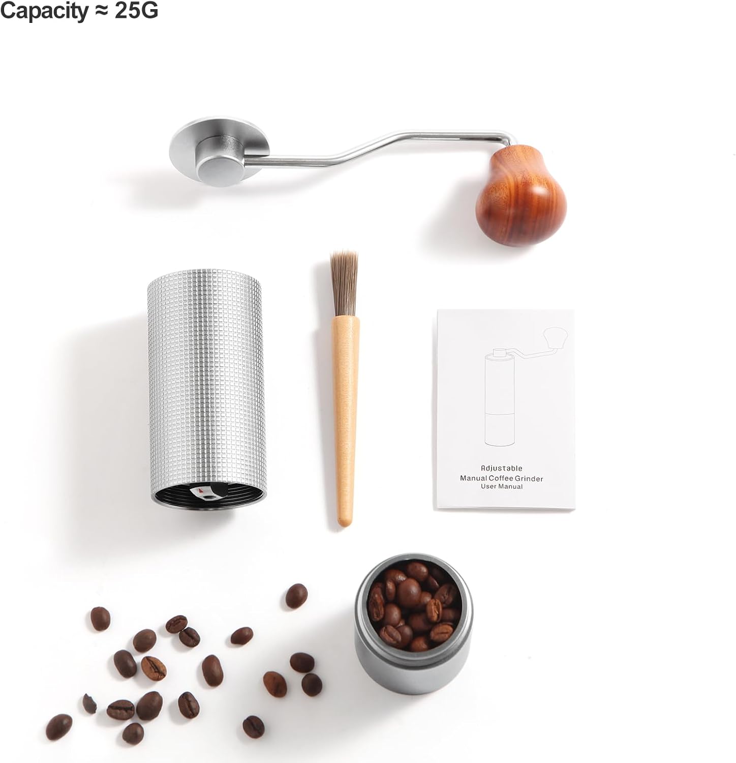 Manual Coffee Grinder with Stainless Steel Conical Burr T991