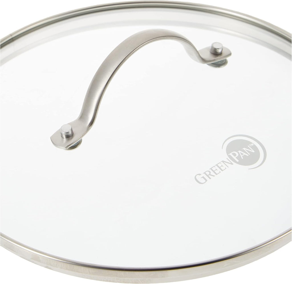 Healthy Ceramic Nonstick 8 Inch Frying Pan with Glass Lid K7795