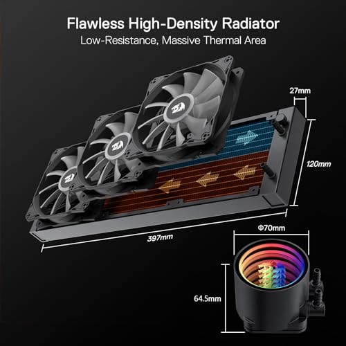 Liquid Cooling System CPU Water Cooler with 120mm PWM RGB Fans V171