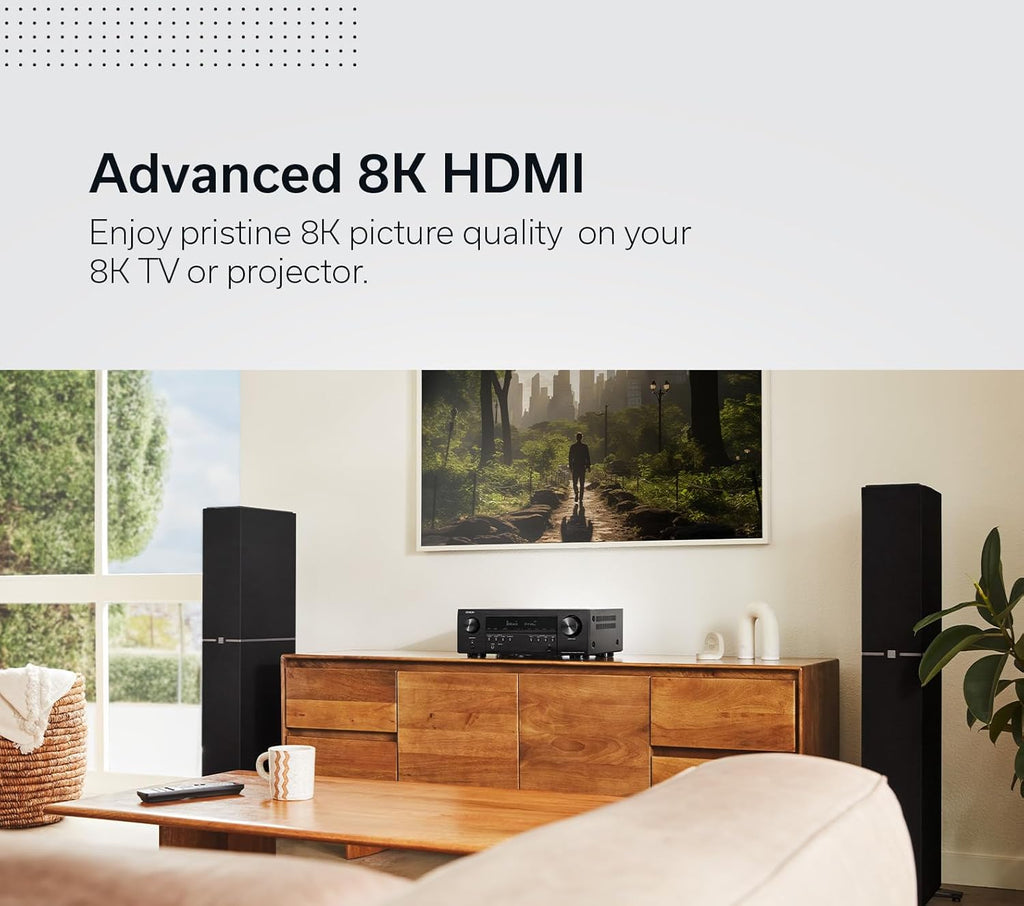 7.2 Ch Home Theater Receiver with 8K HDMI and Wireless Streaming W873