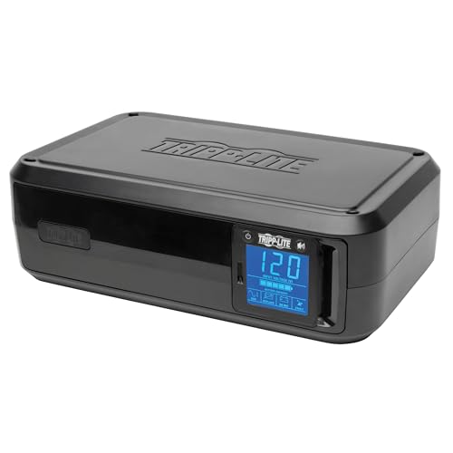 Tripp Lite SMART1500LCD 1500VA UPS Smart Battery Backup & Surge Protector, 900W, 8 Outlets, Rack Mount UPS, Tower Mount Adapter, LCD Screen, AVR, Ethernet Protection, Black