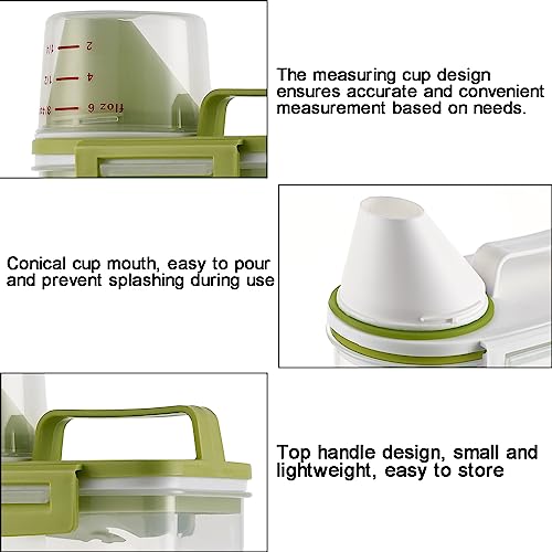 2 Pack Rice Storage Bin Cereal Dispenser, BPA Free Airtight Plastic Food Container V232