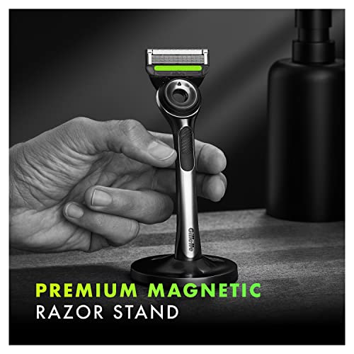 Men's Razor with Exfoliating Bar and Magnetic Stand D63596