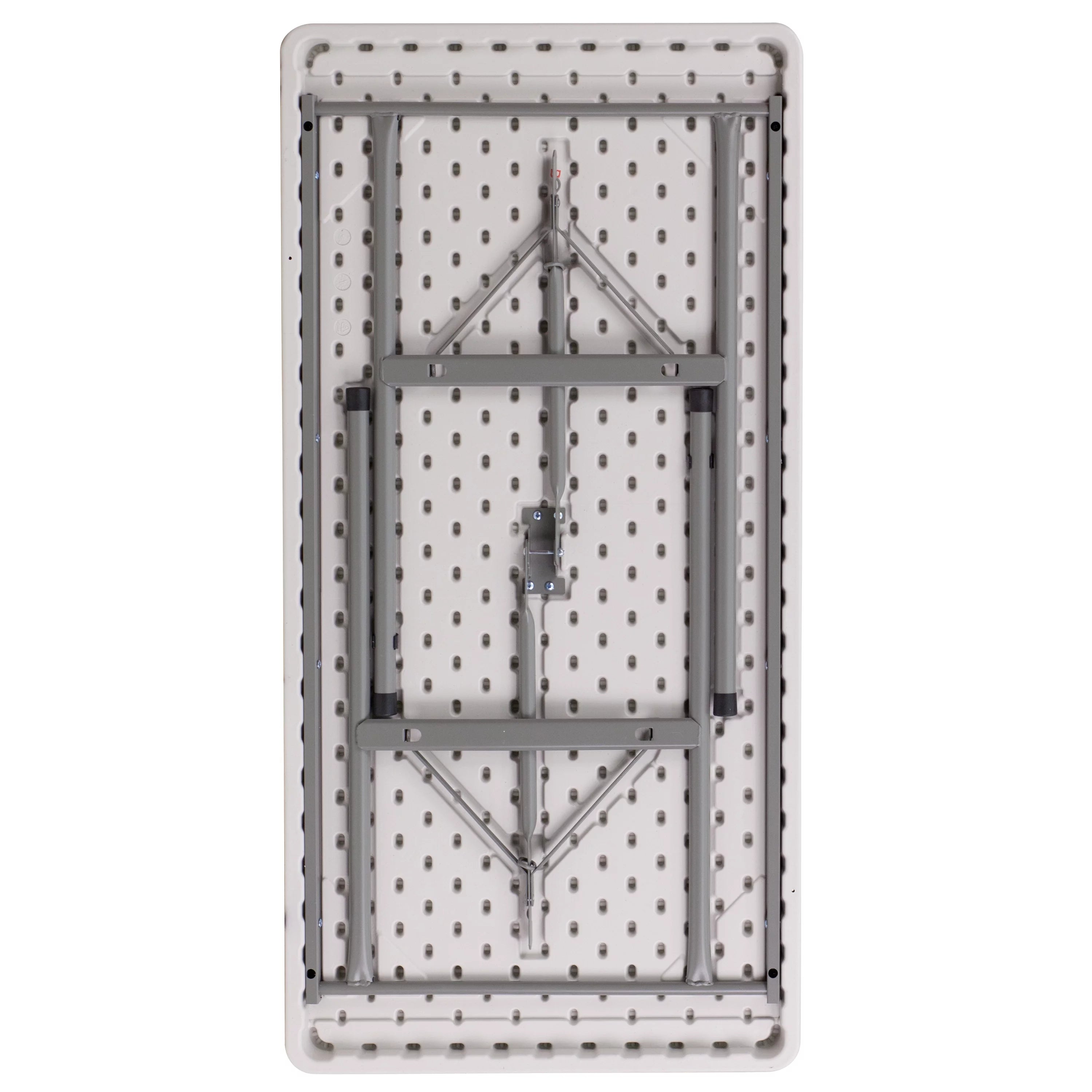Plastic Folding Table 4-Foot Granite White F359171