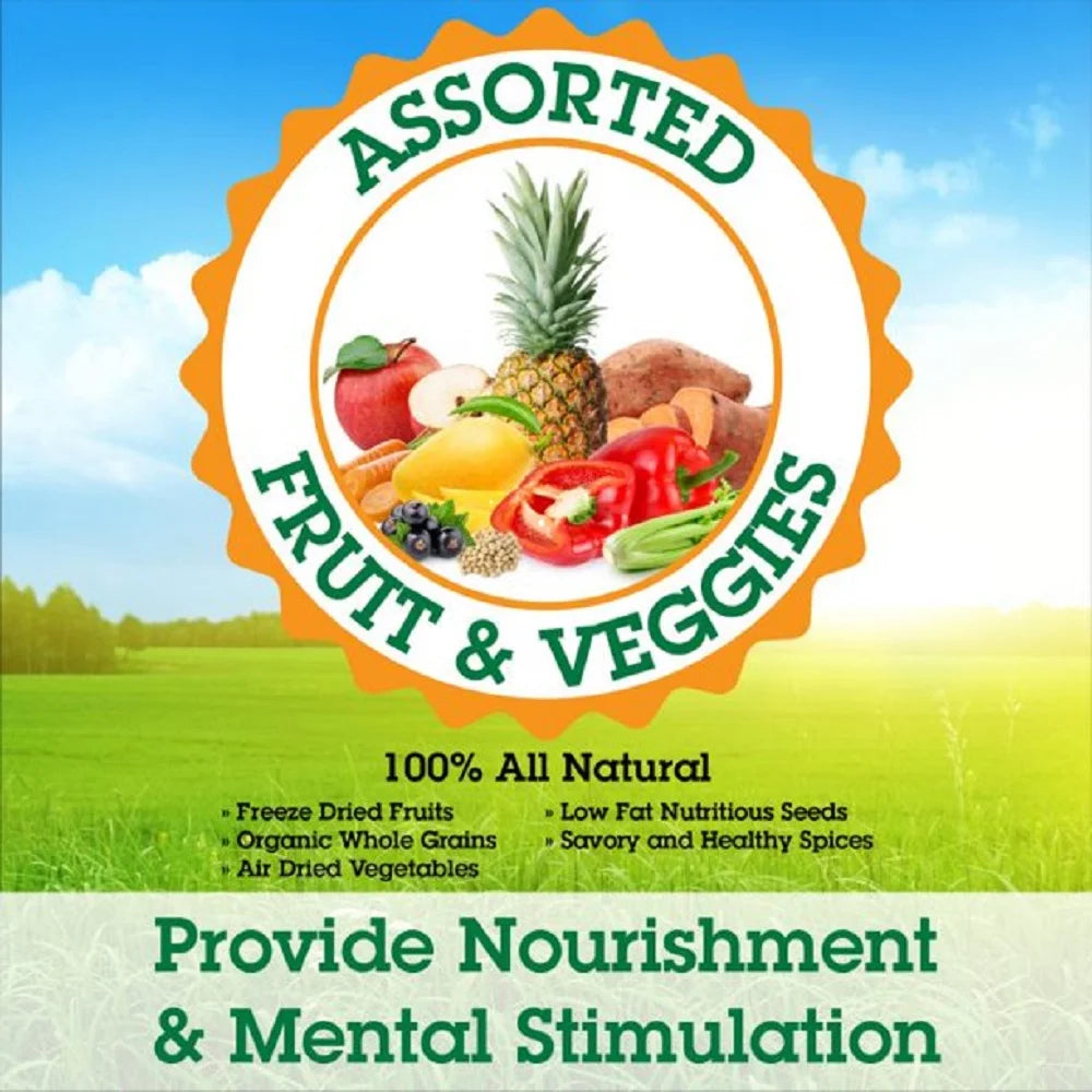 Hearty Veggies Parrot Food, Natural Grains I486498