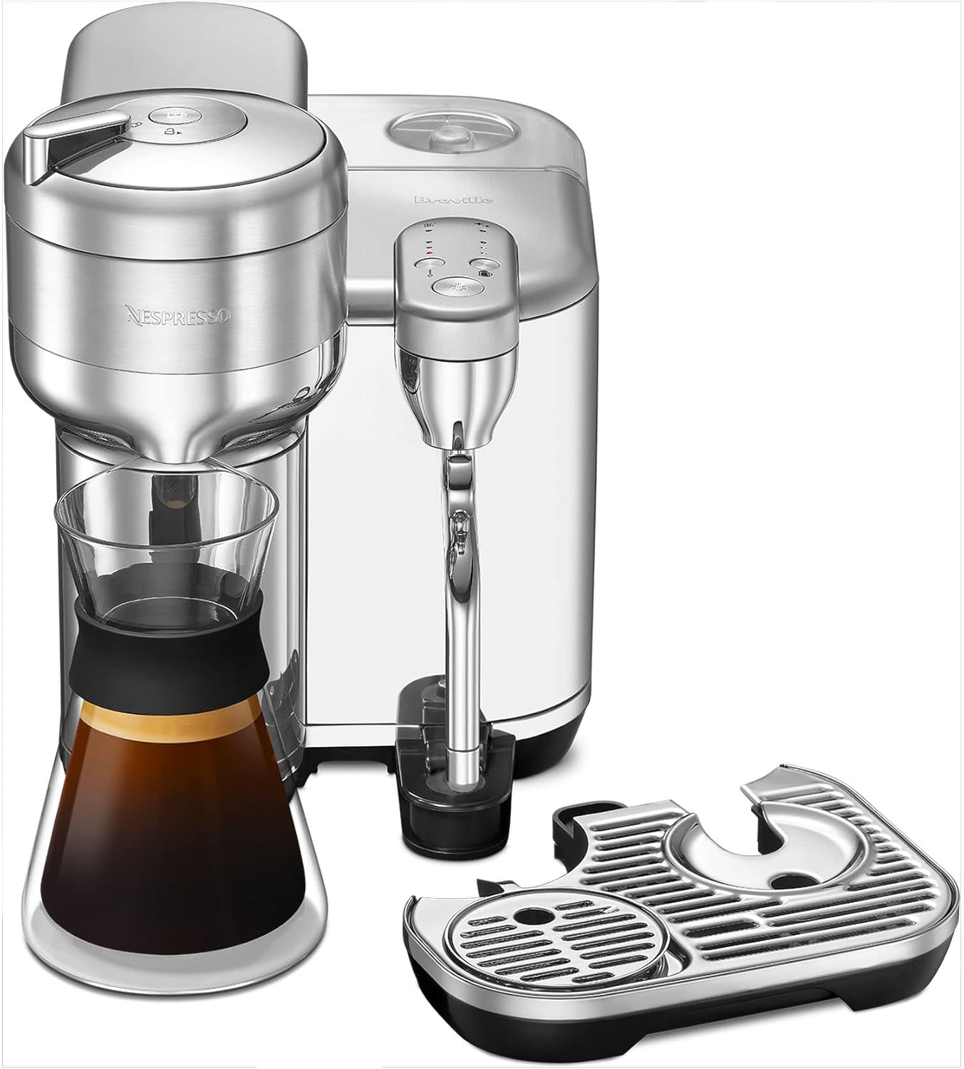 Coffee and Espresso Maker, Brushed Stainless Steel U590792
