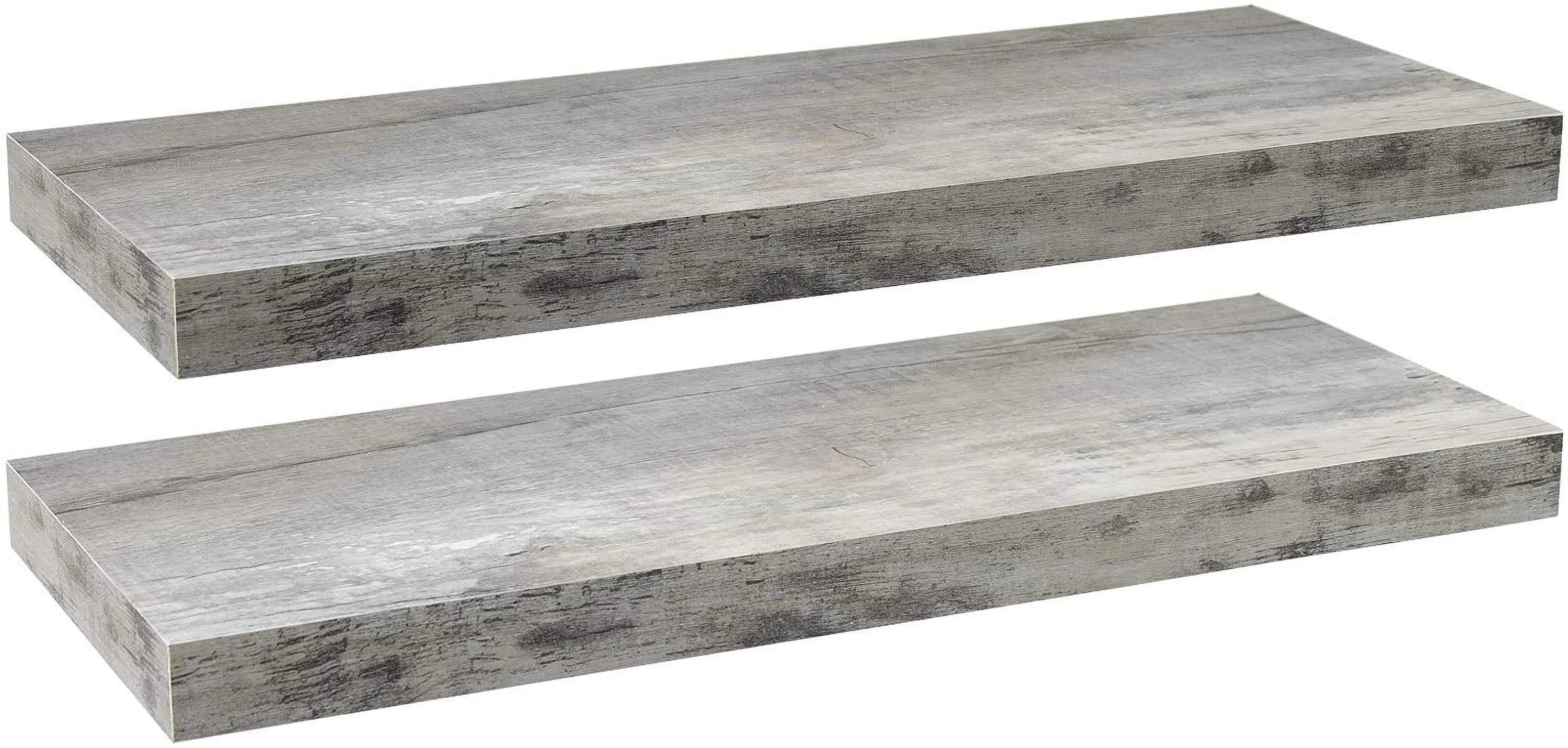 Floating Wall Shelf - Gray Wood F872982