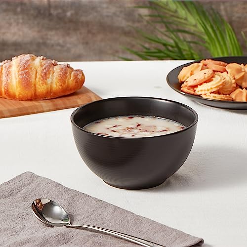 Cereal Bowls Set of 6, 28 oz Ceramic Salad Bowls, Microwave Safe K95147