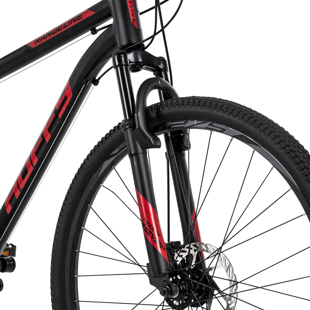 Men's Mountain Bike 27.5 Inch, Black and Red D505781
