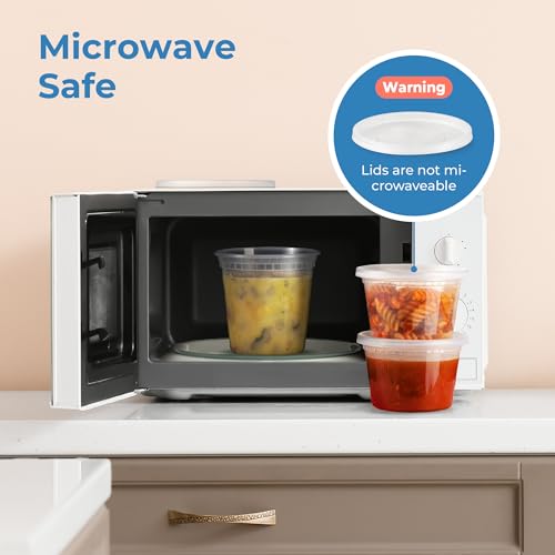 32 oz Airtight Leakproof Plastic Food Storage Containers with Lids, 24 Pack L398