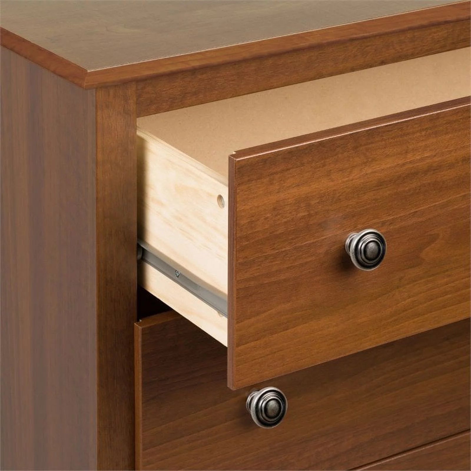 Cherry 6 Drawer Double Dresser H526