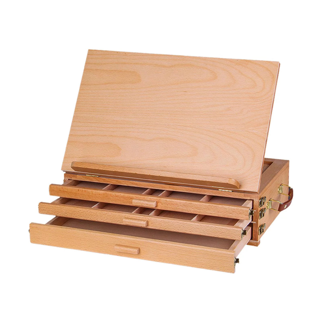 Drawing Sketching Board Wood Adjustable Table Easel 40x27CM K5644