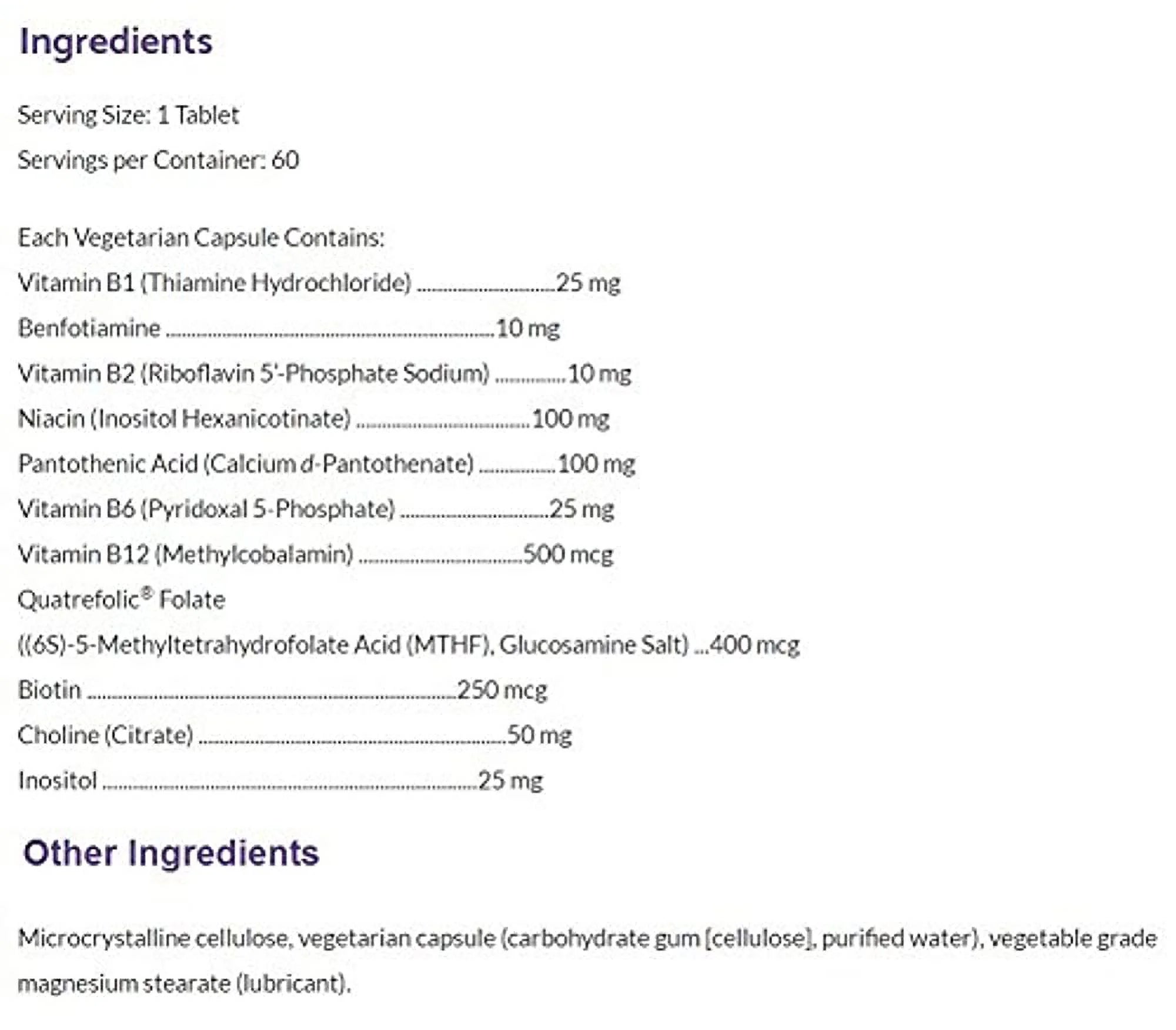 Active B Complex 60 Vegcaps S506605