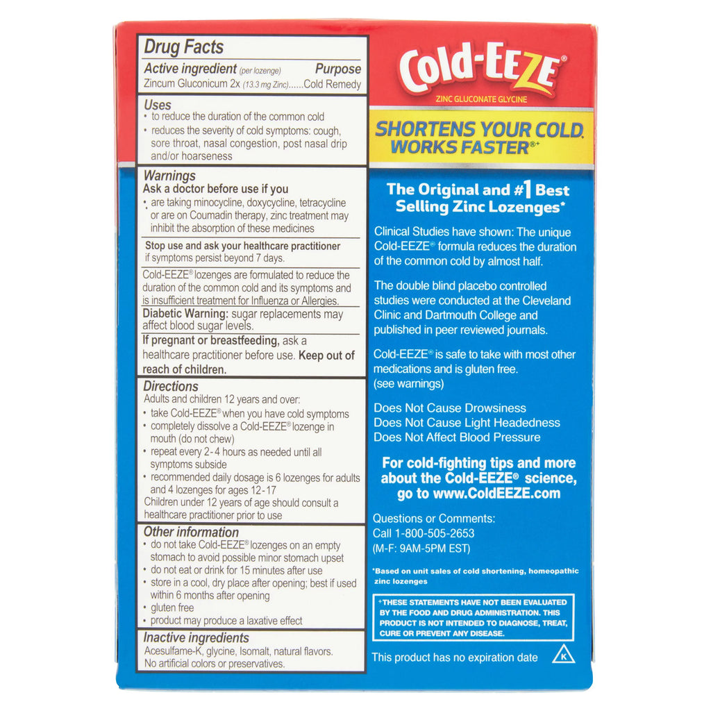 Sugar-Free Wild Cherry Flavor Lozenges, 18 Ct O165