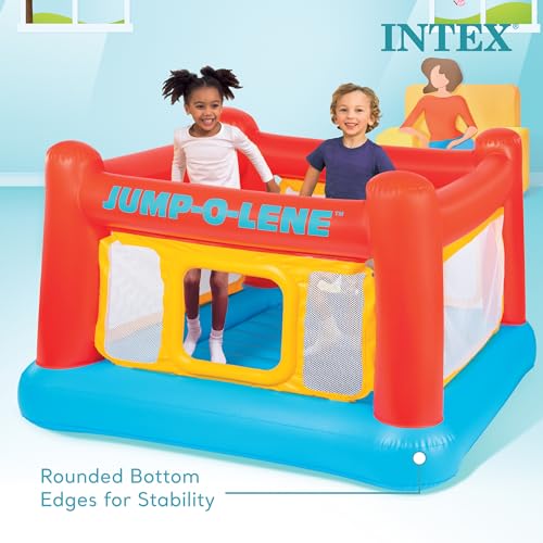 Inflatable Playhouse Trampoline Bounce Castle with Crawl-Thru Door for Kids X9719