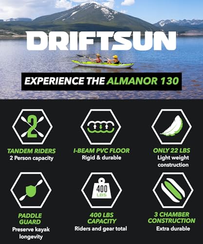 Inflatable Touring Kayak with Padded Seats and Pump D433622