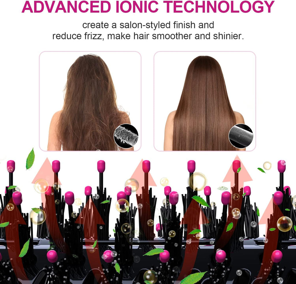 Hot Negative Ion Blow Dryer Brush, 4 in 1 Styler Volumizer O956142
