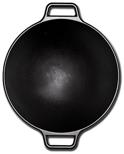 Seasoned Cast Iron Wok 14 Inch W35554
