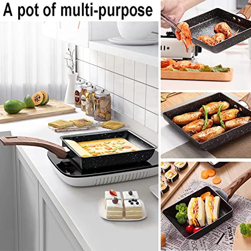 Nonstick Square Tamagoyaki Egg Pan, 6.3 x 7.8 Inch H762254