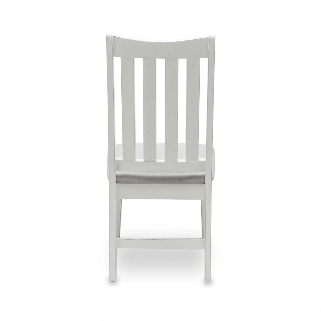 Wood Desk & Chair Set in Gray/White R814781