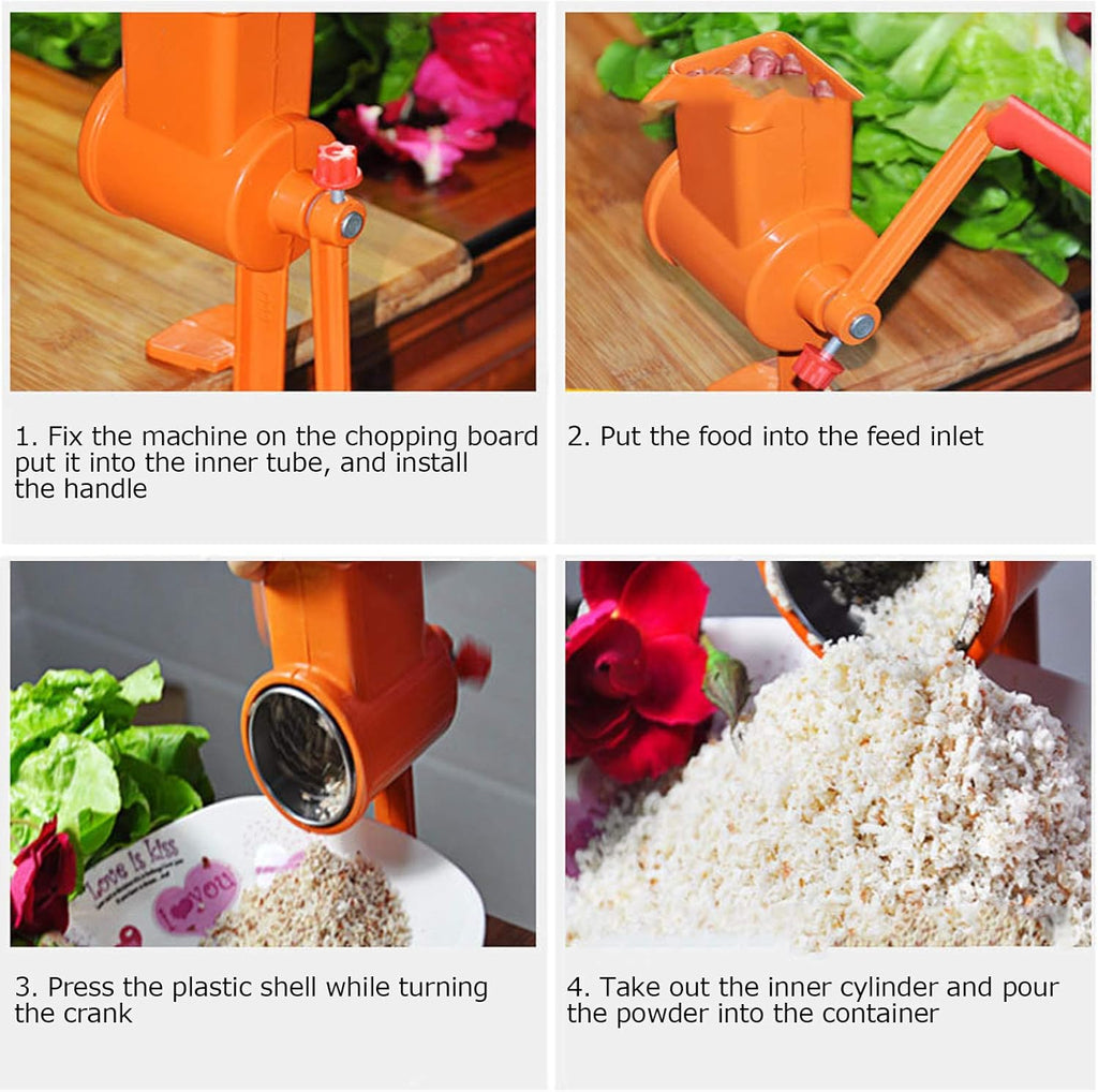 Hand Crank Grain Mill Grinder for Home Kitchen Q850