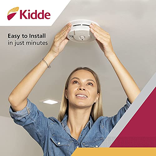 Smoke Detector, 10-Year Battery Powered, LED Warning Light J493