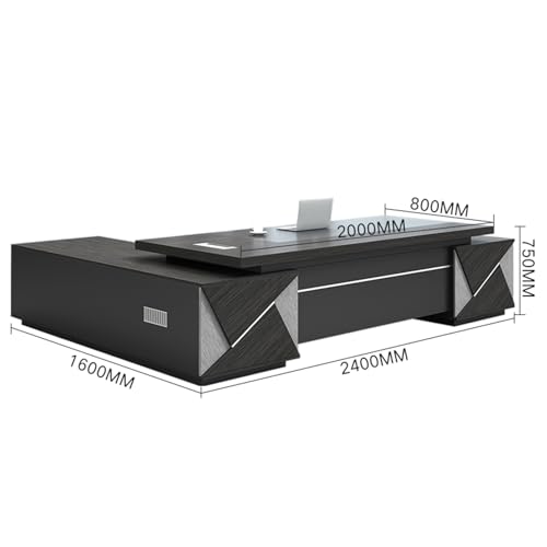 94-Inch Executive Desk, Large Computer Office Desk Workstation for Home Office C36941