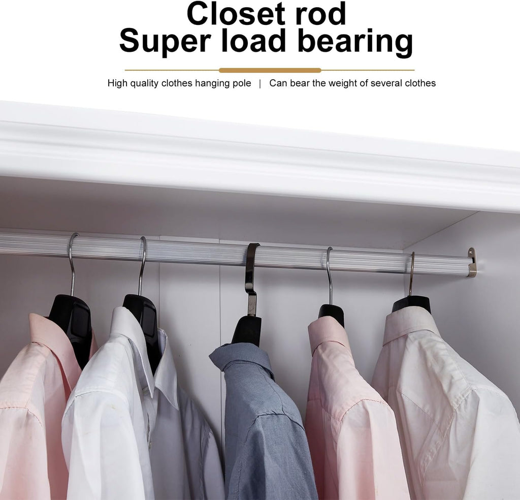 3 Door Armoire Wardrobe with 2 Drawers and Hanging Rod Z772247