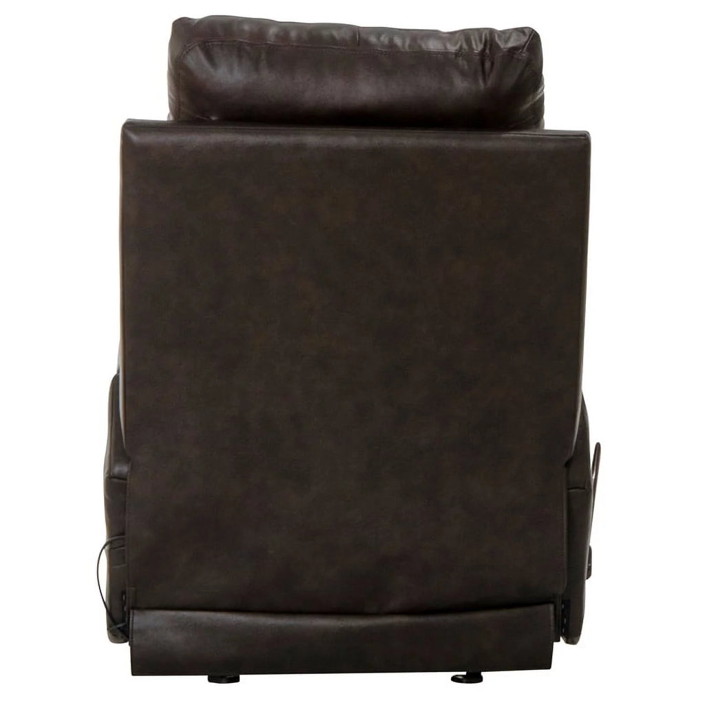 Italian Leather Glider Recliner with Heat and Massage H70627