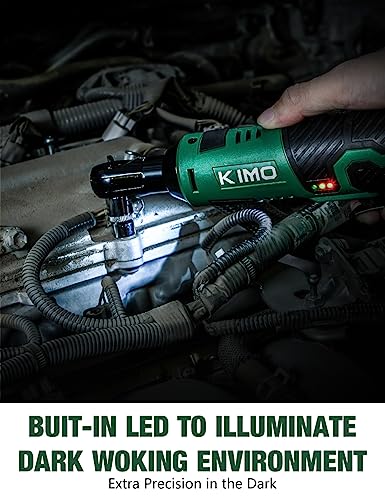 Cordless Ratchet Wrench Set, 40 Ft-lbs, 400 RPM, 12V with Charger, 7 Sockets, 2 Batteries Z108