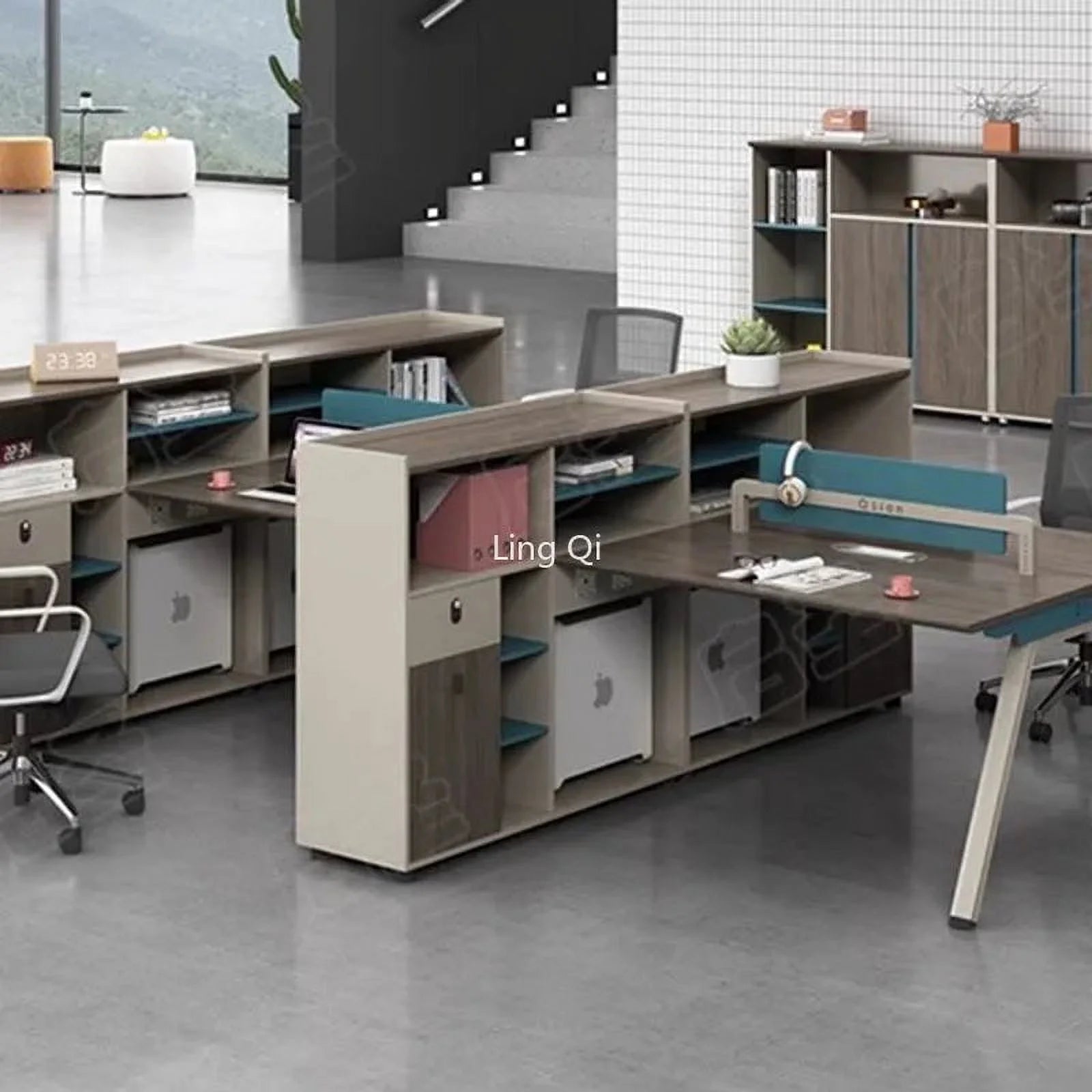 Executive Office Desk with Computer Workstation O951086
