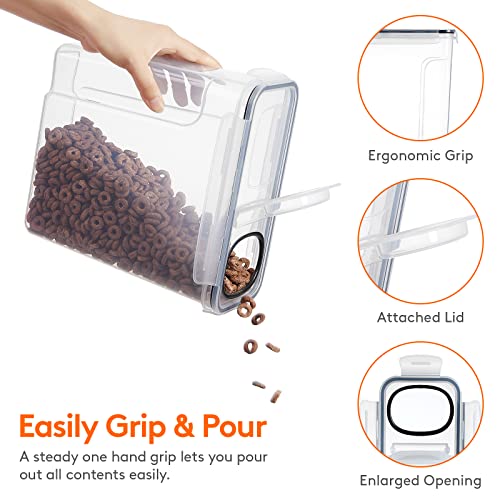 Cereal Containers with Flip-Top Lids, 4-Piece Airtight Food Storage Set P421012