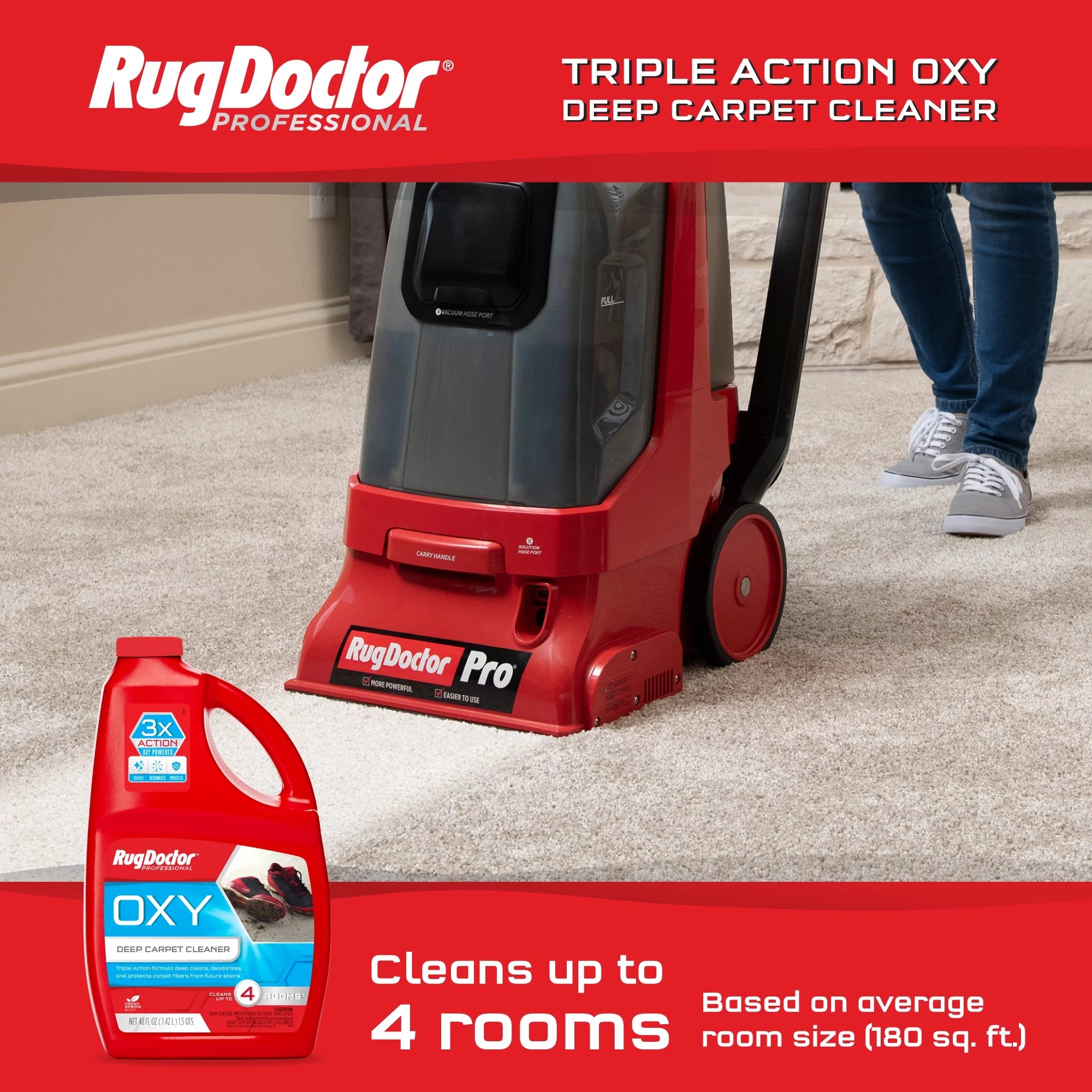 Commercial Carpet Cleaner, Red X771