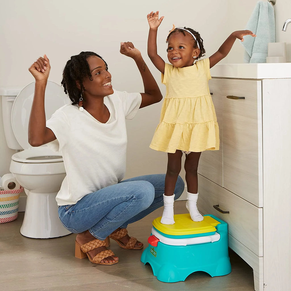 3-in-1 Potty Chair, Toilet Trainer, and Step Stool - Blue C2153