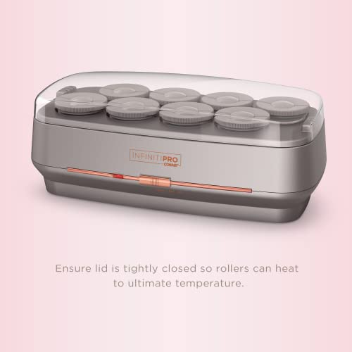 Ceramic Flocked Hot Rollers for All Hair with Clips Z38534