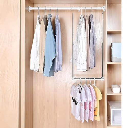 Adjustable Hanging Closet Rod, 2 Pack, Chrome U28628
