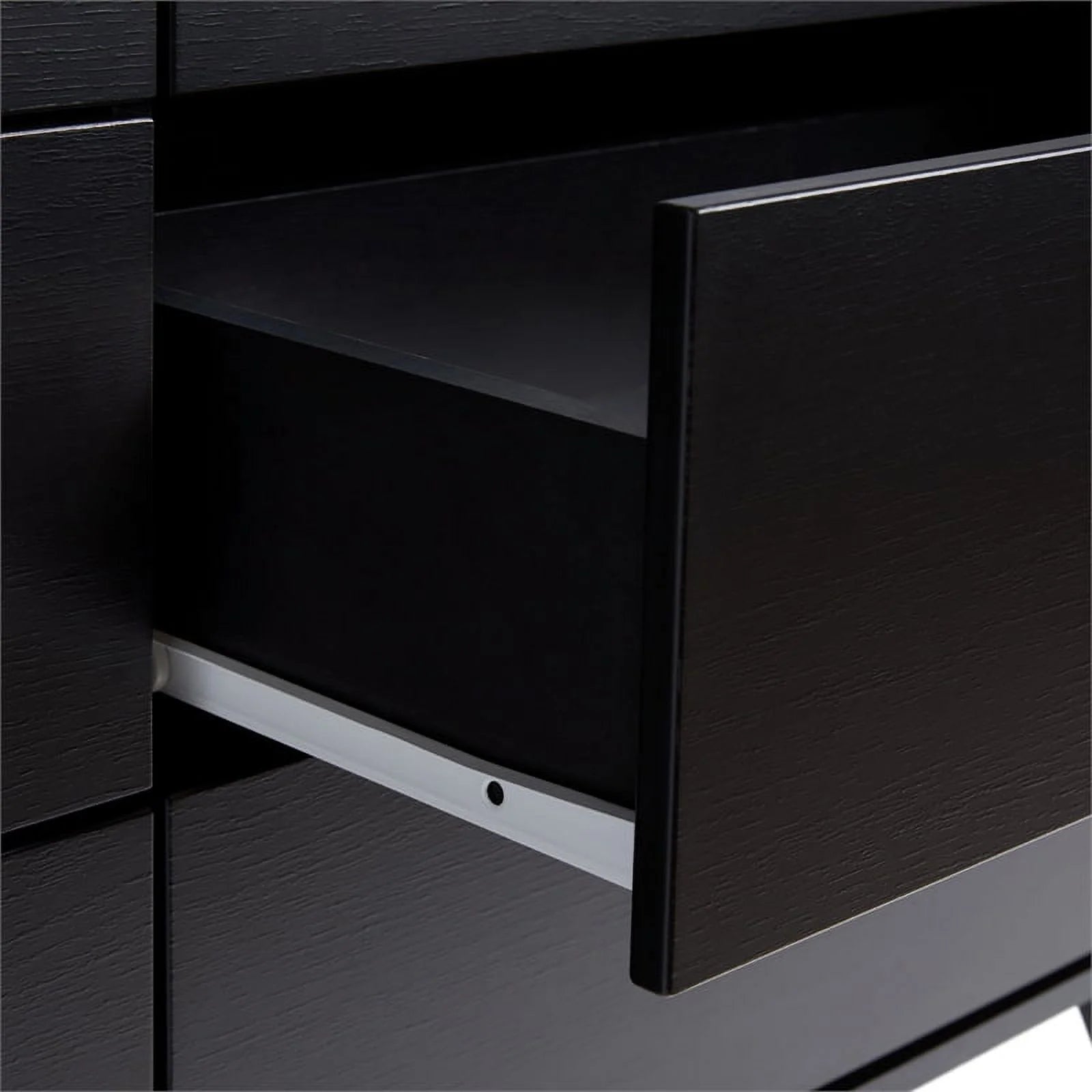 6 Drawer Wood Dresser with Cut Out Handles D6512