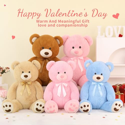 Giant Teddy Bear Stuffed Animal with Footprints I55234