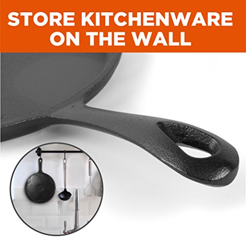 Round Cast Iron Griddle Pan 3-Piece Set, 8/10/12-inch, Pre-seasoned U2218