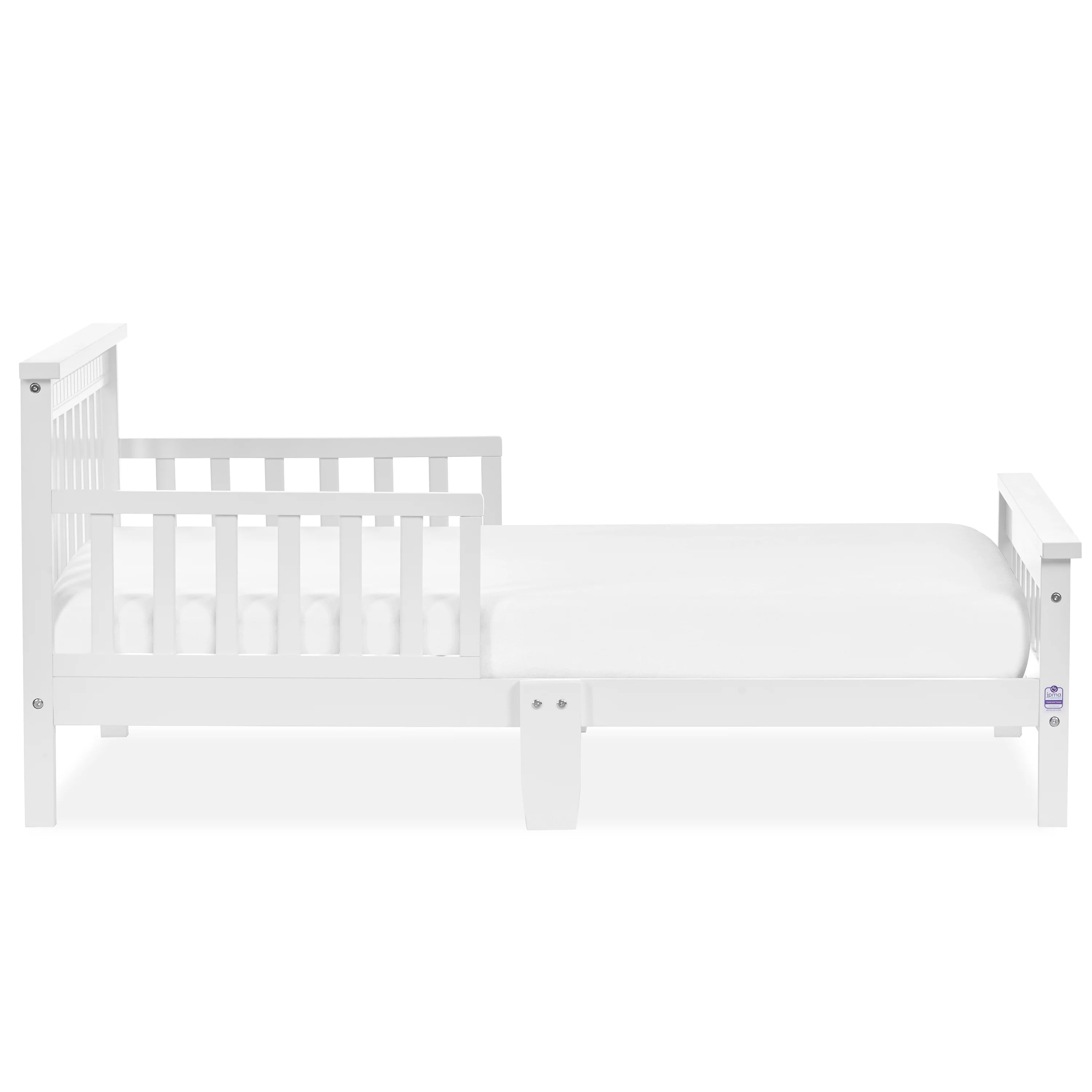 Toddler Bed made with Sustainable Pinewood, White H126