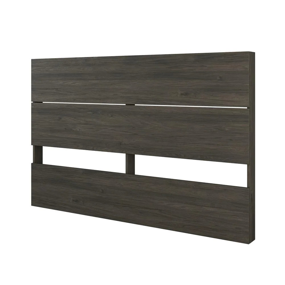 Queen Size Bedroom Set, Bark Grey and Black L93475