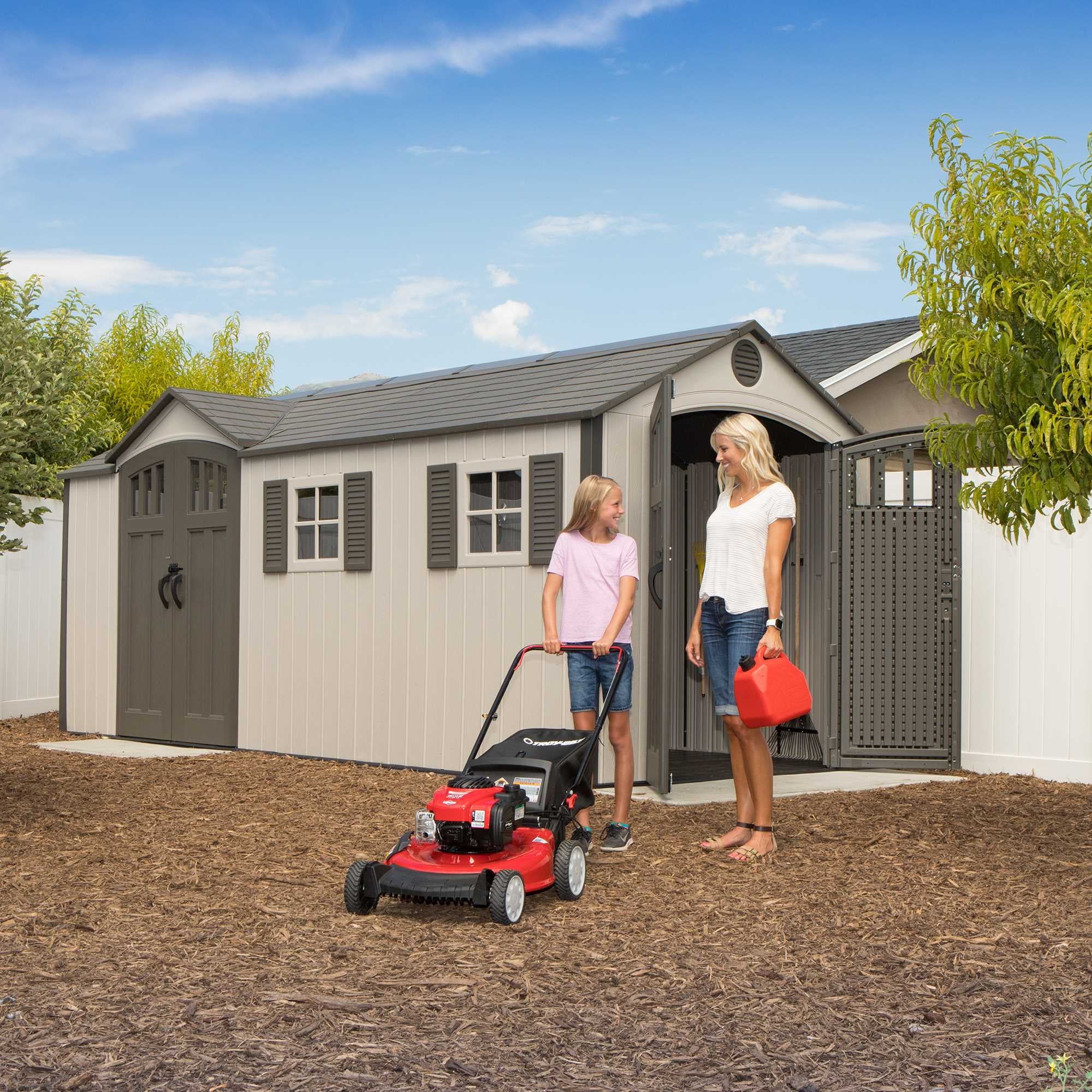 Outdoor Storage Shed 17.5 x 8 ft X879656