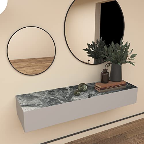 Marble Peel and Stick Contact Paper for Countertop, Matte Grey O968416