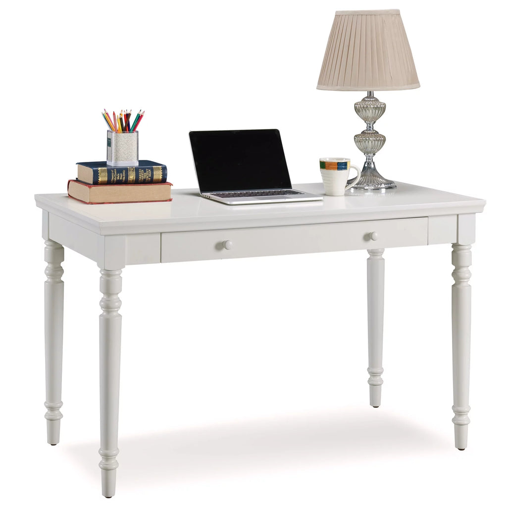 Turned Leg Laptop Writing Desk with Center Keyboard Drawer L40197