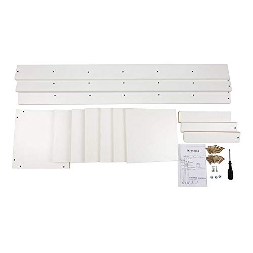 7-Tier Narrow Wooden Shoe Rack for Entryway with Top Storage V354