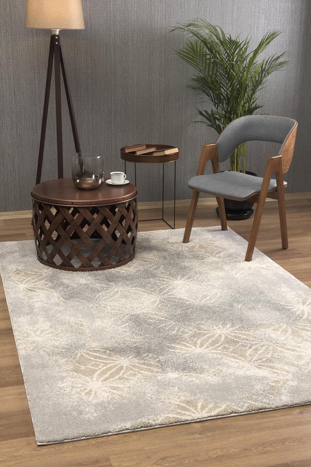 Plush Contemporary Scandinavian Area Rug for Living Room, Bedroom, Dining Room, and Kitchen K478503